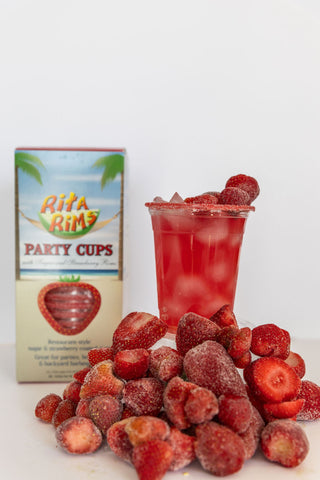 Sugar and Strawberry Party Cups