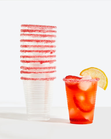 Sugar And Strawberry Sample Cups (12 Cups)