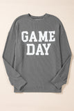 Corded Game Day Graphic Long Sleeve Top