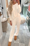 Checkered Long Sleeve Pajama Set