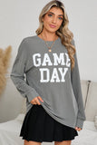 Corded Game Day Graphic Long Sleeve Top