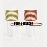 Rita Rims Two-Flavor Party Pack with 12 Spicy Jalapeno and 12 Bloody Mary pre-rimmed 12 oz cups