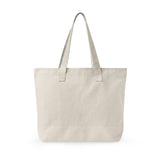 Beige tote bag on a white background