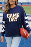 Game Day Star Sleeve Pullover Sweatshirt