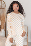 Checkered Long Sleeve Pajama Set