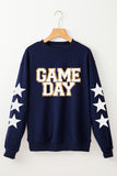 Game Day Star Sleeve Pullover Sweatshirt