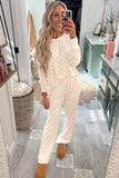 Checkered Long Sleeve Pajama Set