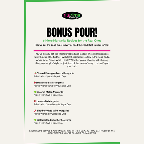 Bonus pour 6 margarita recipes 