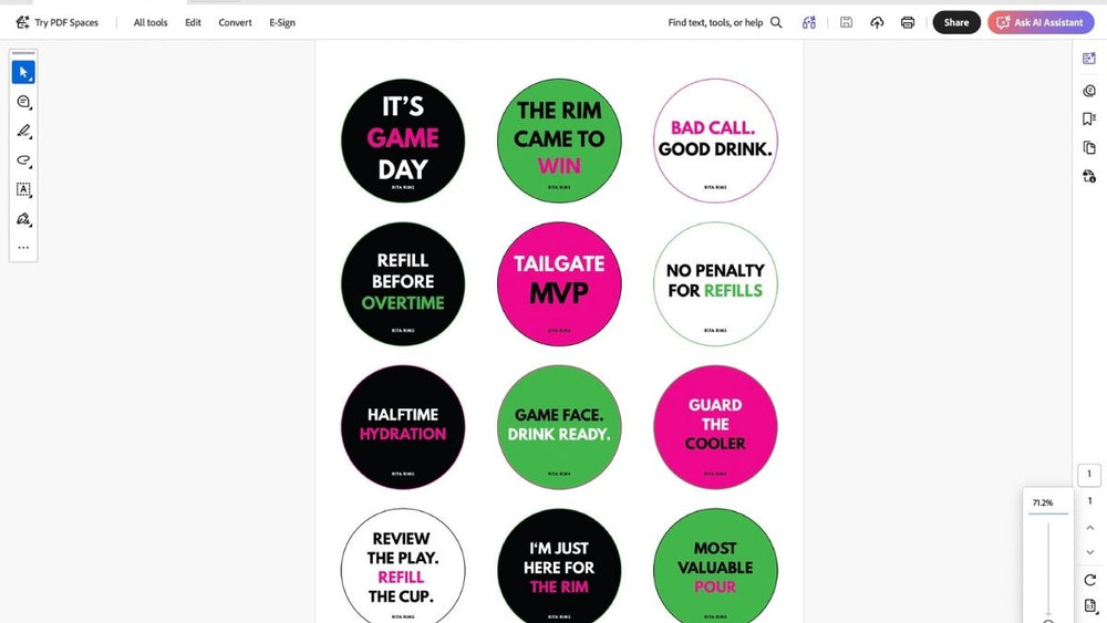 Rita Rims game day digital sticker pack