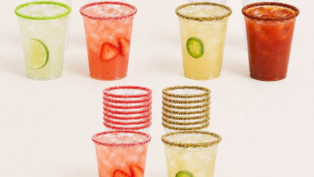 Multiple Flavored Pre-Rimmed Rita Rims Cups