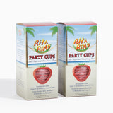 Two boxes of Rita Rims Party Cups on a white background
