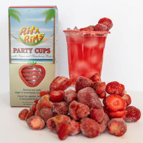 Sugar and Strawberry Party Cups