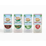 Four boxes of Rita Rims Party Cups on a white background