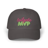 Tailgate MVP embroidered low-profile cap in dark grey. 